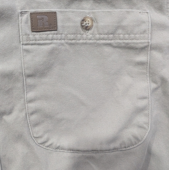 Wrangler Riggs Workwear Button Up Shirt Tan Large - Picture 3 of 12